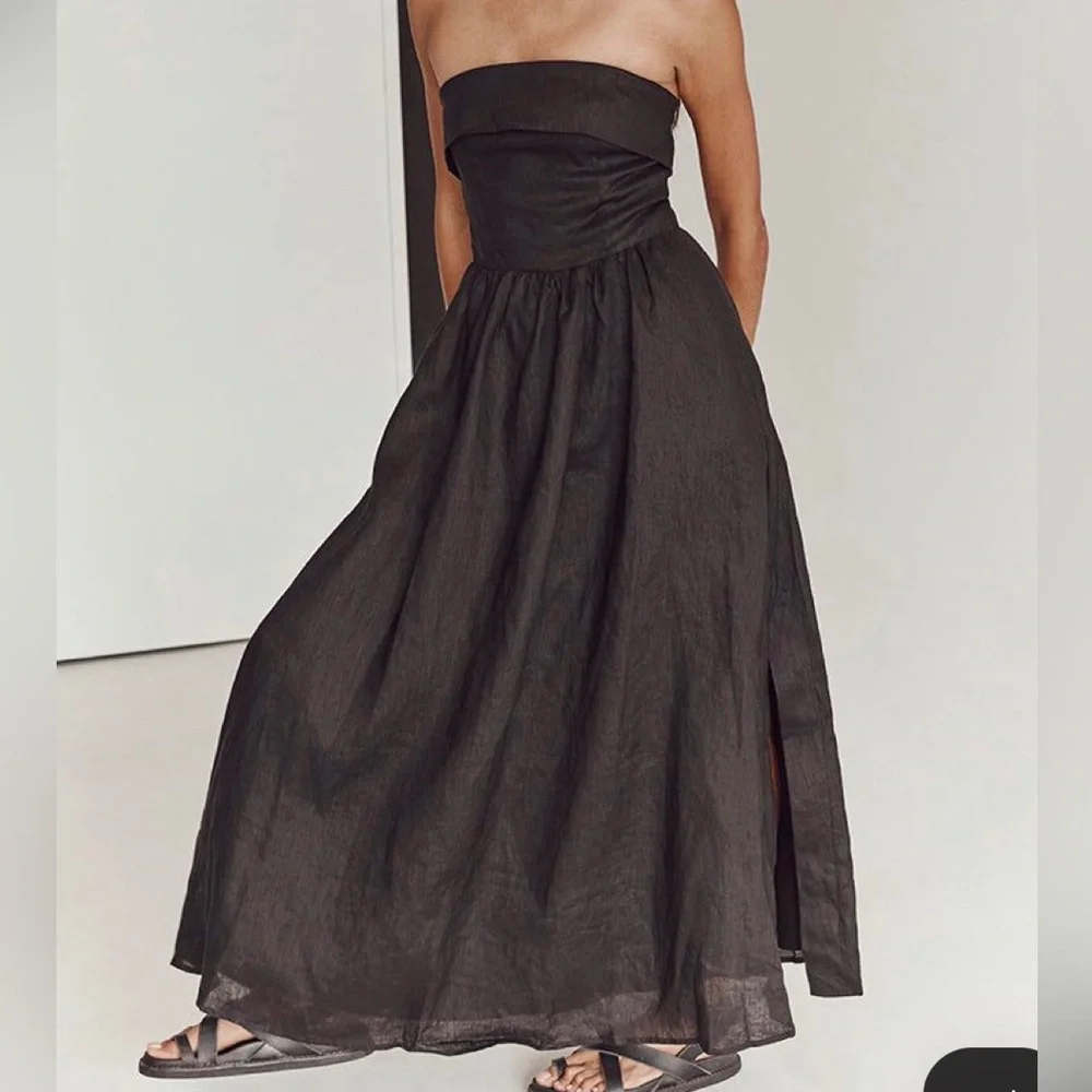 DISSH Allie Black Linen Dress - Picture 1 of 1